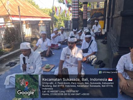 PEMERINTAH DESA PANJI ANOM GELAR PERSEMBAHYANGAN BERSAMA RAHINAN PURNAMA